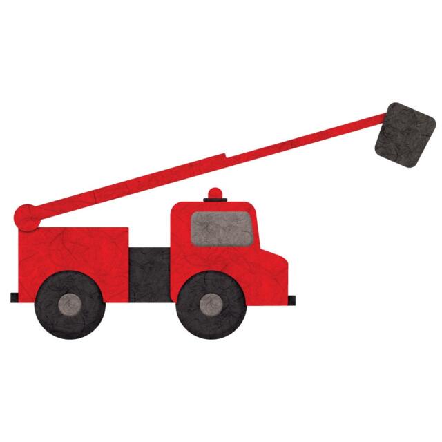Fire Truck Decal Sticker For Transportation Themed Room Wall Mural - image 1