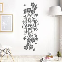 Wall Sticker Home Sweet Wall Decal Home Family Cherry Blossoms Branch Twig Tendril Flower Decoration Living Room Ws18A - thumbnail 2