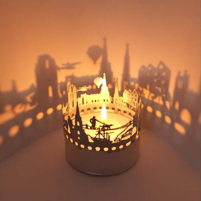 Bristol Skyline Shadow Play - Candle Attachment For Mesmerizing Souvenir & Beautiful Perfect Gift Fans - image 1
