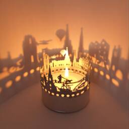 Bristol Skyline Shadow Play - Candle Attachment For Mesmerizing Souvenir & Beautiful Perfect Gift Fans - thumbnail 1