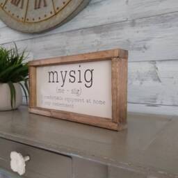 Mysig Sign - Swedish, Definition, Painted, Sweden, Wall Decor, Home Living, Scandinavian Decor, Viking, Cozy, Gift, Denmark, Norway, Gift - thumbnail 3