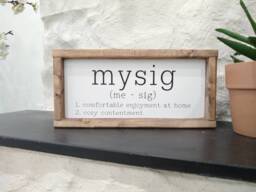 Mysig Sign - Swedish, Definition, Painted, Sweden, Wall Decor, Home Living, Scandinavian Decor, Viking, Cozy, Gift, Denmark, Norway, Gift - thumbnail 1