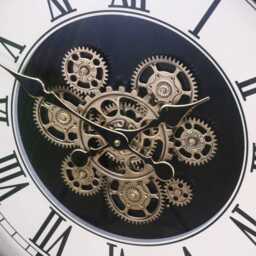 Large Wall Cog Clock Pocket Watch Style - thumbnail 3
