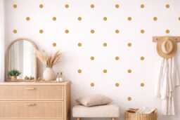Polka Dot Wall Decals, Confetti Decor, Peel & Stick Dots, Nursery Removable Stickers, Accent Decor - thumbnail 1