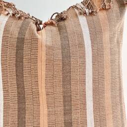 Brown Tribal Hemp Hand Woven Natural Dye Color Hmong Lumbar Pillow Cover - thumbnail 2