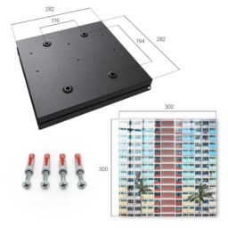 Colorful Architecture Wall Mounted Key Cabinet, Red Industrial Box, Modern Architecture, For Lovers Of Cities - thumbnail 4