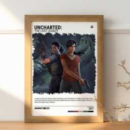 Uncharted Lost Legacy - 2017 Poster - Video Game Wall Art Print Gaming Gift A5-A4-A3-A2-A1 Unframed Canvas For Frame - thumbnail 2
