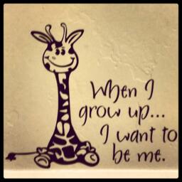 Giraffe Nursery Wall Decal When I Grow Up Vinyl Lettering - thumbnail 3