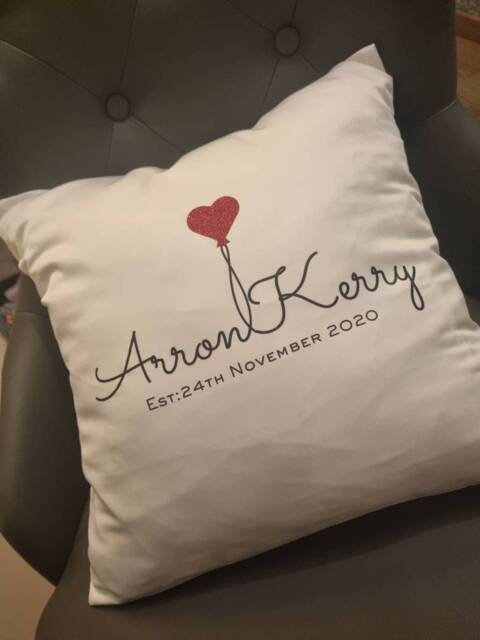 Personalised Couple Cushion Cover - Valentines Gift Ideas Wedding Gifts Home Decor Soft Furnishings New Bedding