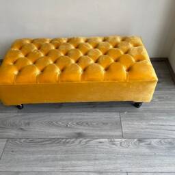Handmade Chesterfield Traditional Footstool Coffee Table Footrest - thumbnail 3