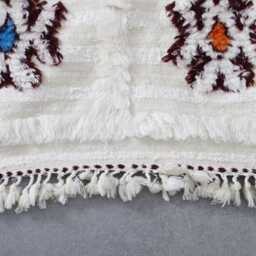 Handmade Wool Berber Rug Authentic Moroccan Flatweave Carpet - 7, 2x5, 4 Ft - thumbnail 3