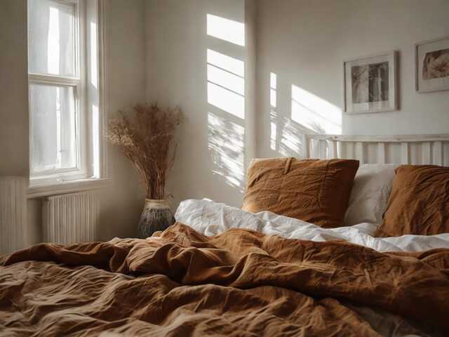 Ginger Linen Duvet Cover Soft 1 Medium Weight Cover Breathable Stonewashed Comfort - image 1