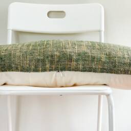 Handwoven Hemp Lumbar Pillow Cover Vintage Karen Tribal Design - thumbnail 3