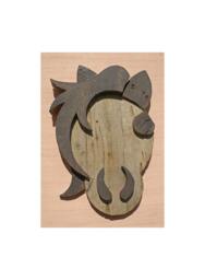 Reclaimed Pallet Wood Wall Art - Horse - thumbnail 1