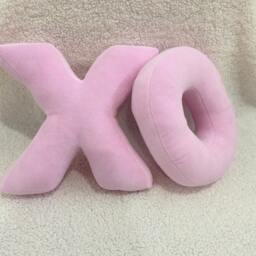 Velour Cotton Letter Pillow Custom Decorative Cushion - thumbnail 1