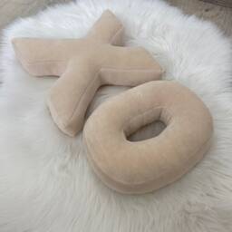Velour Cotton Letter Pillow Custom Decorative Cushion - thumbnail 3
