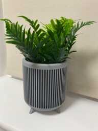 Indoor Planter Modern Ribbed Style - thumbnail 1