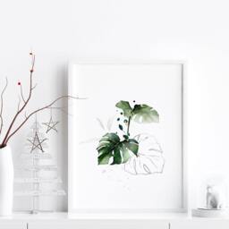 Botanical Illustration Set X 3 Prints, Home Decor, Wall Hanging, Office Decor, Living Room Wall Art Prints, Print - thumbnail 3