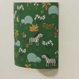 Animal Wall Light With Jungle Green Safari Design, Hippopotamus, Zebra, Christmas, Birthday, Or Baby Shower Gift - thumbnail 4