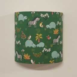 Animal Wall Light With Jungle Green Safari Design, Hippopotamus, Zebra, Christmas, Birthday, Or Baby Shower Gift - thumbnail 3