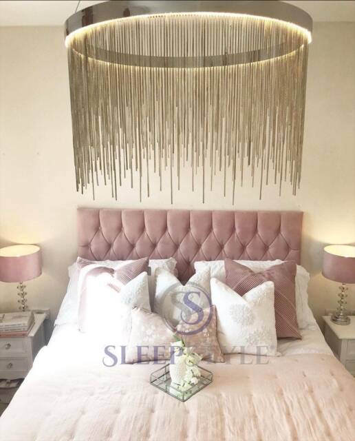 Glamor Chesterfield Headboard Available in Various Sizes & Fabrics - image 1