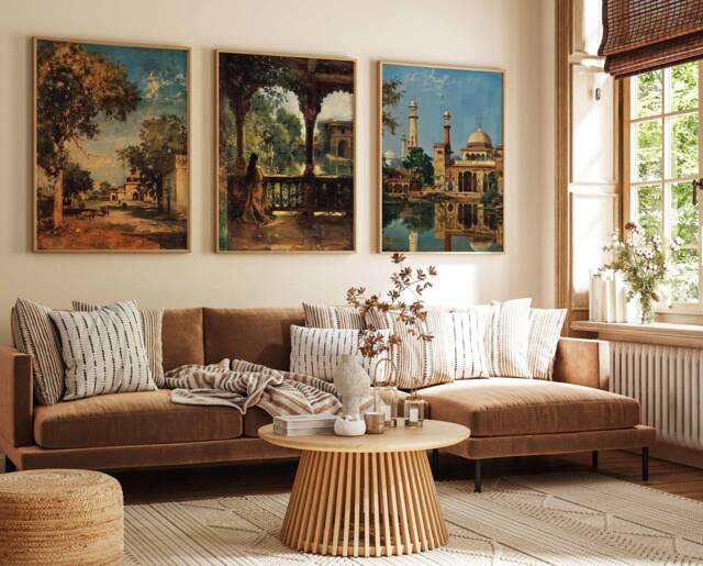 Lahore Travel Posters, Pakistan Prints, Art, Islamic Wall Muslim Gift, Pakistani Decor - image 1