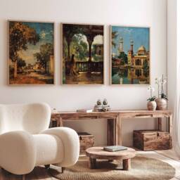 Lahore Travel Posters, Pakistan Prints, Art, Islamic Wall Muslim Gift, Pakistani Decor - thumbnail 2