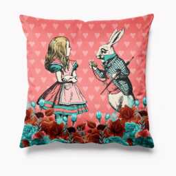 Outdoor Garden Cushion - Alice in Wonderland Coral Waterproof Water Resistant Pillows 18 - thumbnail 1