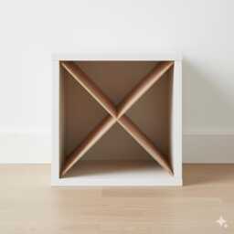 Diagonal Wine Rack Insert For Ikea Eket, 9-Bottle Storage