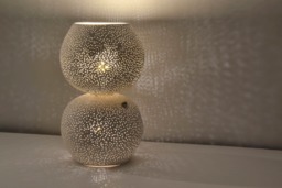 Handmade Ceramic Sphere Claylight Table Lamp - Modern Touch Dimmer Lighting