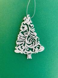 Quilled Christmas Tree/Ornament Paper Quilling Paper Ornament Handmade Decor Eco Friendly Gift - thumbnail 1