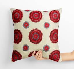 Handcrafted Crewel Embroidered Pillow Cover
