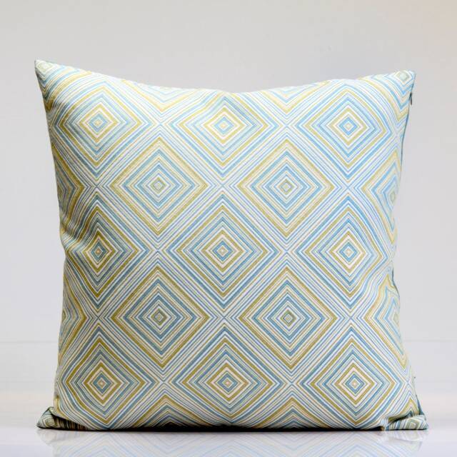Geometric Pillow Cover in Pastel Colors, Thom Filicia Design For Kravet, Diamond - image 1