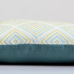 Geometric Pillow Cover in Pastel Colors, Thom Filicia Design For Kravet, Diamond - thumbnail 3