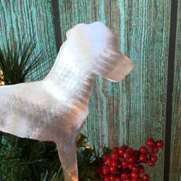 Jack Russell Terrier, Star, Dog, Silhouette, Metal, Christmas Tree Topper, Wall, Shelf Art Or Yard, Great Gift, Dog Lovers Only - thumbnail 3