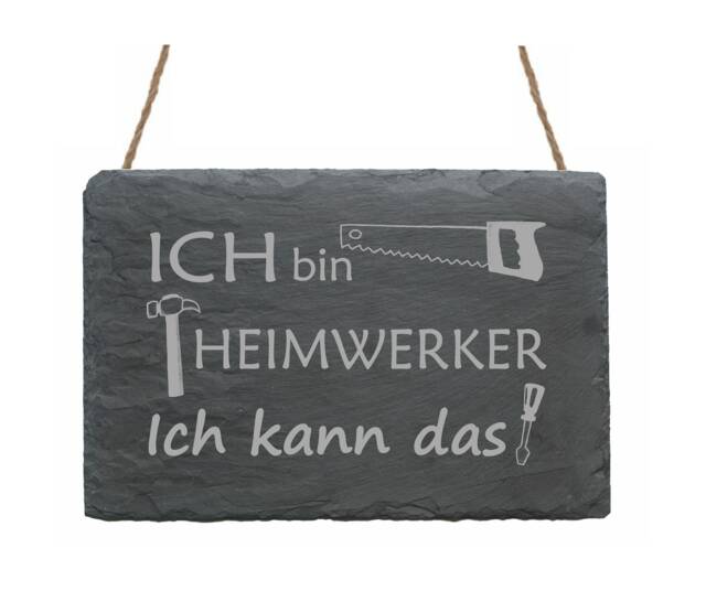 Weatherproof Slate ??I Am Heimwerker?? Shield Door Sign Garage Hobby Cellar Basement Repair Tool Dad Father's Grandpa