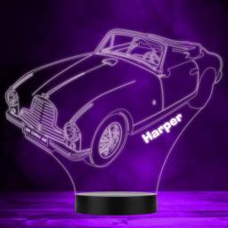 3D Style Classic Convertible Car Personalised Gift Colour Change Led Night Light - thumbnail 1