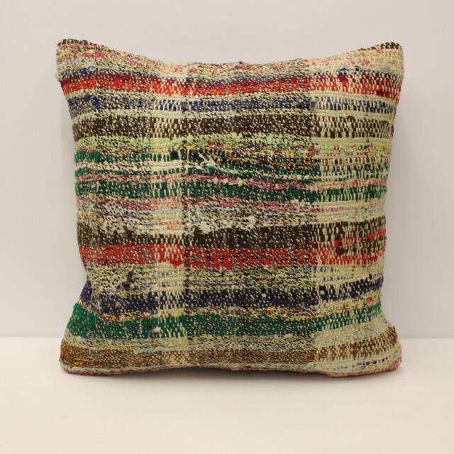 Throw Kilim Pillow Case 20x20 in 50x50 cm Turkish Cushion Art Deco Cover Sofa Home Decor 4Ef-424 - image 1