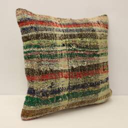 Throw Kilim Pillow Case 20x20 in 50x50 cm Turkish Cushion Art Deco Cover Sofa Home Decor 4Ef-424 - thumbnail 2