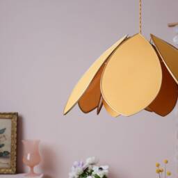 Double Flower Pendant Light - Honey - thumbnail 3
