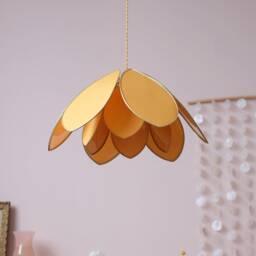 Double Flower Pendant Light - Honey - thumbnail 2