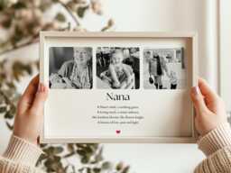 Personalised Nana Photo Print, Mum Birthday Gift, Custom Quote Art - thumbnail 1