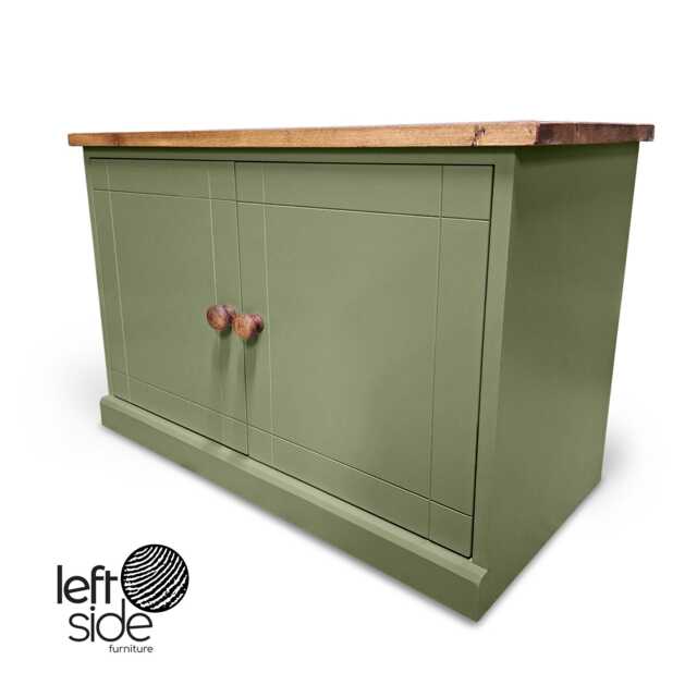 Shoe Bench Cupboard - Adjustable Storage Shelves. Rack Cabinet, Small Unit With Doors - image 1