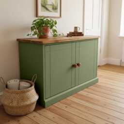 Shoe Bench Cupboard - Adjustable Storage Shelves. Rack Cabinet, Small Unit With Doors - thumbnail 2