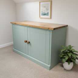 Shoe Bench Cupboard - Adjustable Storage Shelves. Rack Cabinet, Small Unit With Doors - thumbnail 3