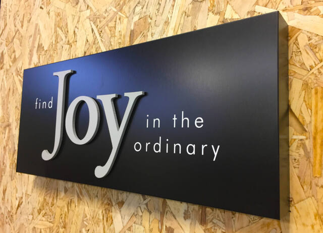 Find Joy in The Ordinary - Defintely Words To Live By. Wall Art Hard Canvas Print With 3D Letters Inspring By - image 1
