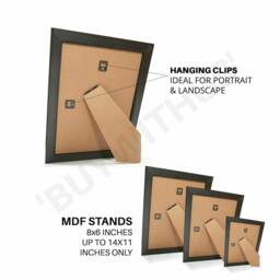 Elegant Watercolour Picture Frame, Gold Silver Walnut Oak Cream - thumbnail 3