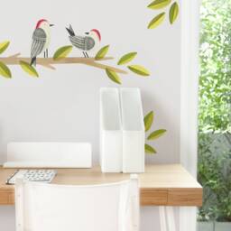 Woodpecker - Fabric Wall Decal Feather Mej - thumbnail 3