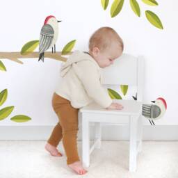Woodpecker - Fabric Wall Decal Feather Mej - thumbnail 2