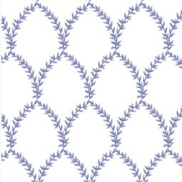Rifle Paper Co. Crib Sheet Blue White Trellis Floral Baby Bedding Fitted Elastic Soft Cotton Sheets - thumbnail 2